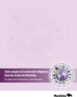 Tenir compte de la diversité religieuse dans les écoles du Manitoba - Un guide pour les éducatrices et les éducateurs - Manitoba Education