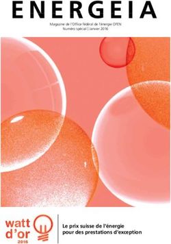 Le prix suisse de l'énergie pour des prestations d'exception - Magazine de l'Office fédéral de l'énergie OFEN Numéro spécial | Janvier 2016 - admin.ch