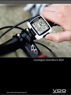 Catalogue revendeurs 2013 - www.vdocyclecomputing.com