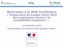 Bienvenue à la Web Conférence - " Préparation du budget initial 2019 des organismes soumis à la comptabilité budgétaire " - Budget +