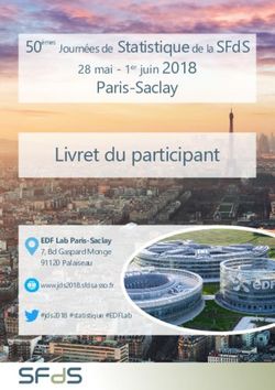 LIVRET DU PARTICIPANT - PARIS-SACLAY 50ÈMES JOURNÉES DE STATISTIQUE DE LA SFDS - INRIA
