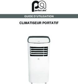 GUIDE D'UTILISATION CLIMATISEUR PORTATIF