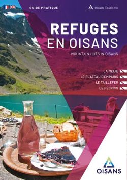 REFUGES EN OISANS MOUNTAIN HUTS IN OISANS - Oisans Tourisme