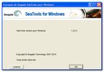 Bienvenue dans le logiciel SeaTools pour Windows de Seagate