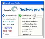 Bienvenue dans le logiciel SeaTools pour Windows de Seagate