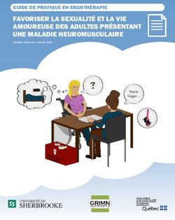 FAVORISER LA SEXUALITÉ ET LA VIE AMOUREUSE DES ADULTES PRÉSENTANT UNE MALADIE NEUROMUSCULAIRE - GUIDE DE PRATIQUE EN ERGOTHÉRAPIE
