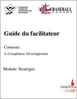 Guide du facilitateur - Contexte: Module: Stratégies Compétition Développement - Baseball Canada