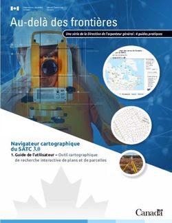 Navigateur cartographique du SATC 3.0 - Guide de l'utilisateur - Outil cartographique de recherche interactive de plans et de parcelles