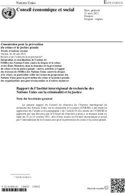 Conseil économique et social - UNICRI