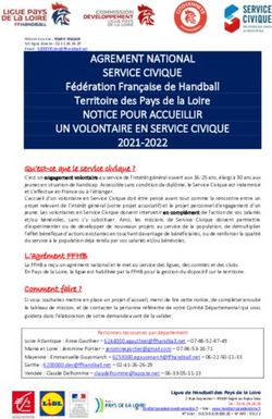 AGREMENT NATIONAL SERVICE CIVIQUE