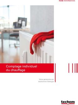 Le comptage individuel de l'eau - FICHE INFORMATION