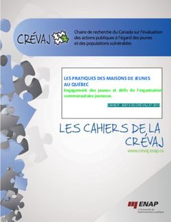 LES PRATIQUES DES MAISONS DE JEUNES AU QUÉBEC - ENAP
