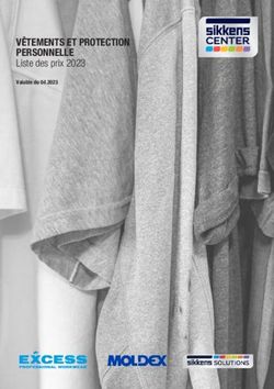 V&Ecirc;TEMENTS ET PROTECTION PERSONNELLE - Liste des prix 2023 Valable du 04.2023