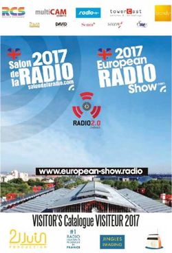 VISITOR'S Catalogue VISITEUR 2017 - LLP_CATALOGUE2017.qxp_CATALOGUE 2016 26/01/2017 06:21 Page1 - La Lettre Pro de la Radio