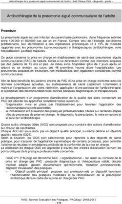 Antibiothérapie de la pneumonie aiguë communautaire de l'adulte