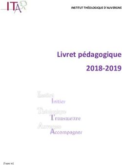 Livret pédagogique 2018-2019 - INSTITUT THÉOLOGIQUE D'AUVERGNE - Institut Théologique d'Auvergne