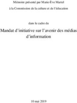 Mandat d'initiative sur l'avenir des médias d'information - Mémoire présenté par Marie-Ève Martel à la Commission de la culture et de l'éducation ...