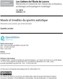 Musée et troubles du spectre autistique - Museums and autistic spectrum disorder - OpenEdition ...