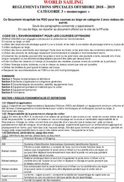 WORLD SAILING REGLEMENTATIONS SPECIALES OFFSHORE 2018 2019 - Soci&eacute;t&eacute; Nautique de Saint-Tropez