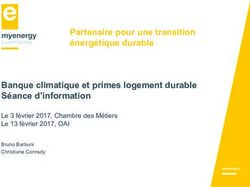 Partenaire pour une transition énergétique durable Banque climatique et primes logement durable Séance d'information - Le 3 février 2017, Chambre ...