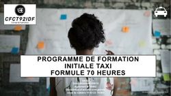 PROGRAMME DE FORMATION INITIALE TAXI FORMULE 70 HEURES - SASU Siret 84540689100018 Agrément N 19002 Déclaration d'activité enregistrée sous le ...