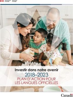 2018-2023 Investir dans notre avenir - PLAN D'ACTION POUR LES LANGUES OFFICIELLES - Gouvernement du ...