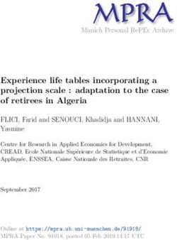 Experience life tables incorporating a projection scale : adaptation to the case of retirees in Algeria