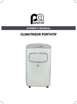 CLIMATISEUR PORTATIF OWNER'S MANUAL