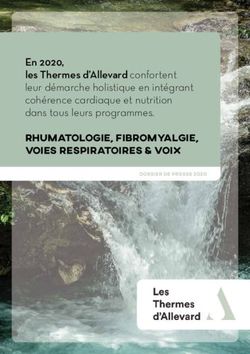 RHUMATOLOGIE, FIBROMYALGIE, VOIES RESPIRATOIRES & VOIX - En 2020, les Thermes d'Allevard confortent leur démarche holistique en intégrant ...