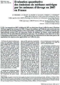Evaluation quantitative des émissions de méthane entérique par les animaux d'élevage en 2007 en France - productions-animales.org