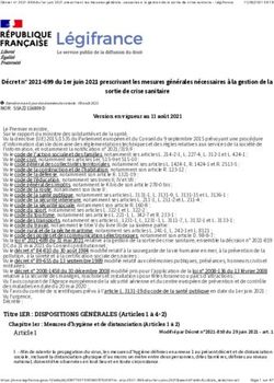 Décret n 2021-699 du 1er juin 2021 prescrivant les mesures générales nécessaires à la gestion de la sortie de crise sanitaire - CROS Grand Est