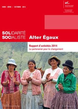 Alter égaux Rapport d'activités 2014 - Le partenariat pour le changement - Solsoc