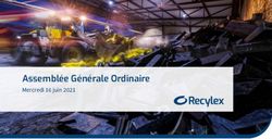 Assemblée Générale Ordinaire - Mercredi 16 juin 2021 - Présentation Assemblée Générale 29 juillet 2020