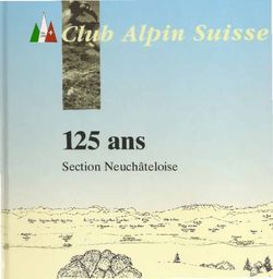 125 ans Section Neuchâteloise - CAS Neuchâtel