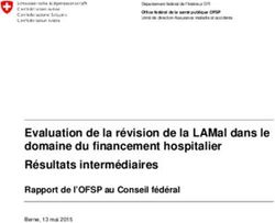 Evaluation de la révision de la LAMal dans le domaine du financement hospitalier Résultats intermédiaires - Admin.ch