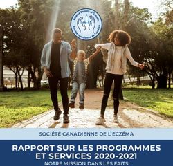 RAPPORT SUR LES PROGRAMMES ET SERVICES 2020-2021 - SOCI&Eacute;T&Eacute; CANADIENNE DE L'ECZ&Eacute;MA - The ...