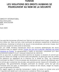TUNISIE LES VIOLATIONS DES DROITS HUMAINS SE POURSUIVENT AU NOM DE LA S&Eacute;CURIT&Eacute;