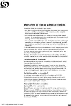 Demande de congé parental corona - Onem