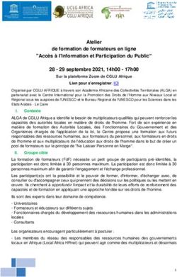 Atelier de formation de formateurs en ligne "Accès à l'Information et Participation du Public" 28 - 29 septembre 2021, 14h00 - 17h00