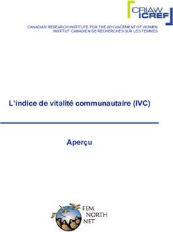 L'indice de vitalit&eacute; communautaire (IVC) Aper&ccedil;u - CANADIAN RESEARCH INSTITUTE FOR THE ADVANCEMENT OF WOMEN INSTITUT CANADIEN DE RECHERCHES SUR LES ...