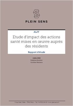 Etude d'impact des actions santé mises en oeuvre auprès des résidents - ALJT Rapport d'étude