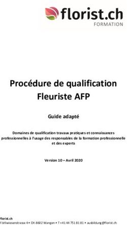 Procédure de qualification Fleuriste AFP - Guide adapté - florist.ch