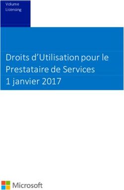 Droits d'Utilisation pour le Prestataire de Services 1 janvier 2017 - Volume Licensing