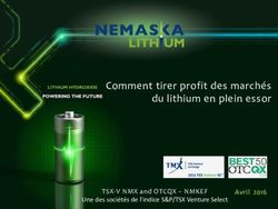 Comment tirer profit des marchés du lithium en plein essor - Avril 2016 TSX-V NMX and OTCQX - NMKEF - Journal Informes Affaires