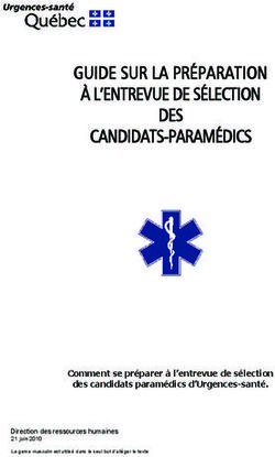 GUIDE SUR LA PR&Eacute;PARATION &Agrave; L'ENTREVUE DE S&Eacute;LECTION DES CANDIDATS-PARAM&Eacute;DICS
