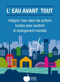 L' EAU AVANT TOUT Intégrer l'eau dans les actions locales pour soutenir le changement mondial - World Water Council
