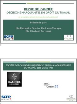 REVUE DE L'ANNÉE DÉCISIONS MARQUANTES EN DROIT DU TRAVAIL - Formation syndicale