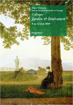 Jardin & littérature Colloque - Programme - Université de Caen Normandie
