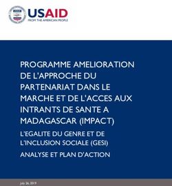 PROGRAMME AMELIORATION DE L'APPROCHE DU PARTENARIAT DANS LE MARCHE ET DE L'ACCES AUX INTRANTS DE SANTE A MADAGASCAR (IMPACT) - L'EGALITE DU GENRE ...