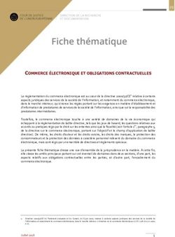 COMMERCE ÉLECTRONIQUE ET OBLIGATIONS CONTRACTUELLES - CURIA